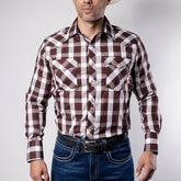 Camisa Cactus Cua Marron/Blanco 138